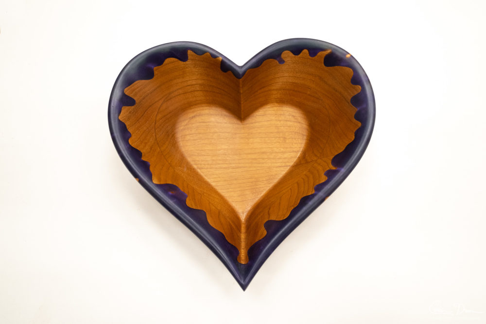 Heart Bowl - CNC wood bowl