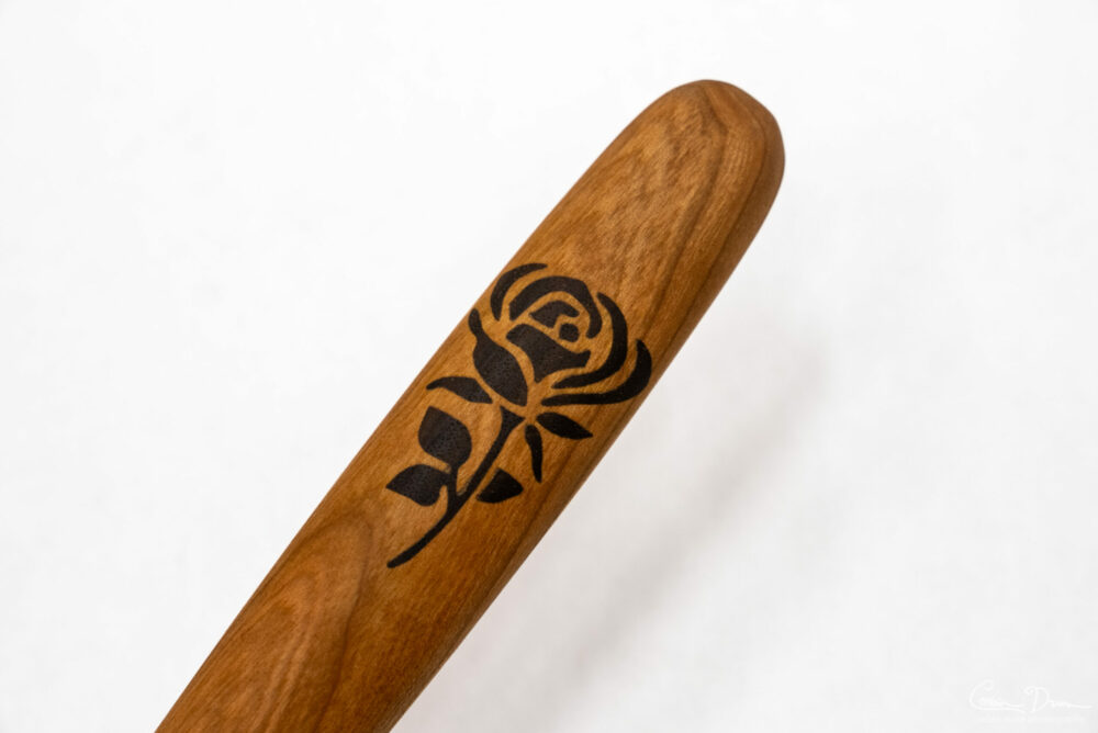 Digital File: Salad Set - Fork and Spoon - CNC Plans - Vectric VCarve file, PDF Directions, and STL Model - Wood Hibiscus or Rose Inlay