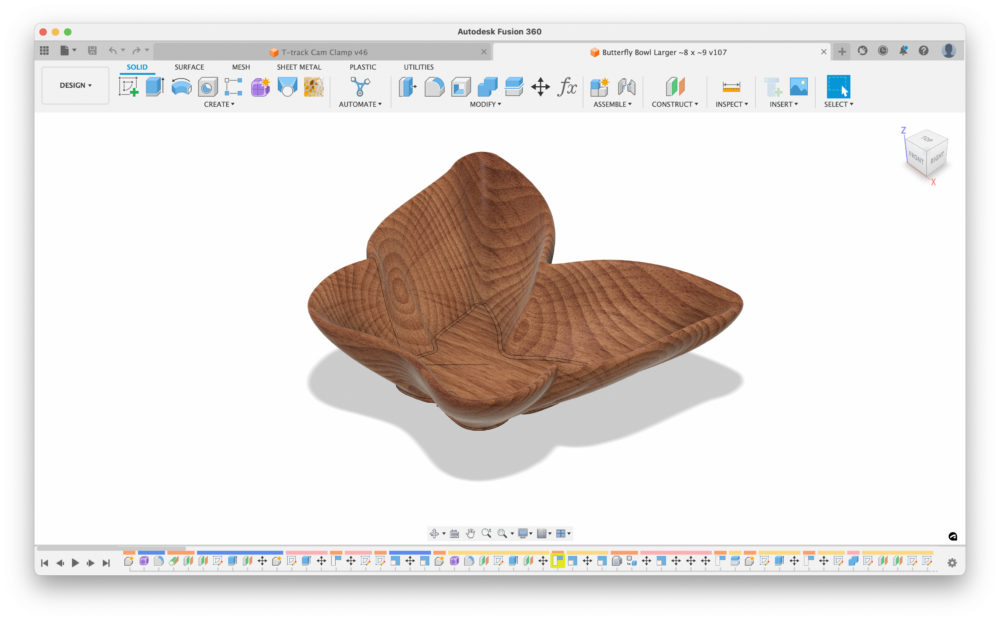 Digital Files: Butterfly Bowl with Epoxy Drips - STL and CAD Files