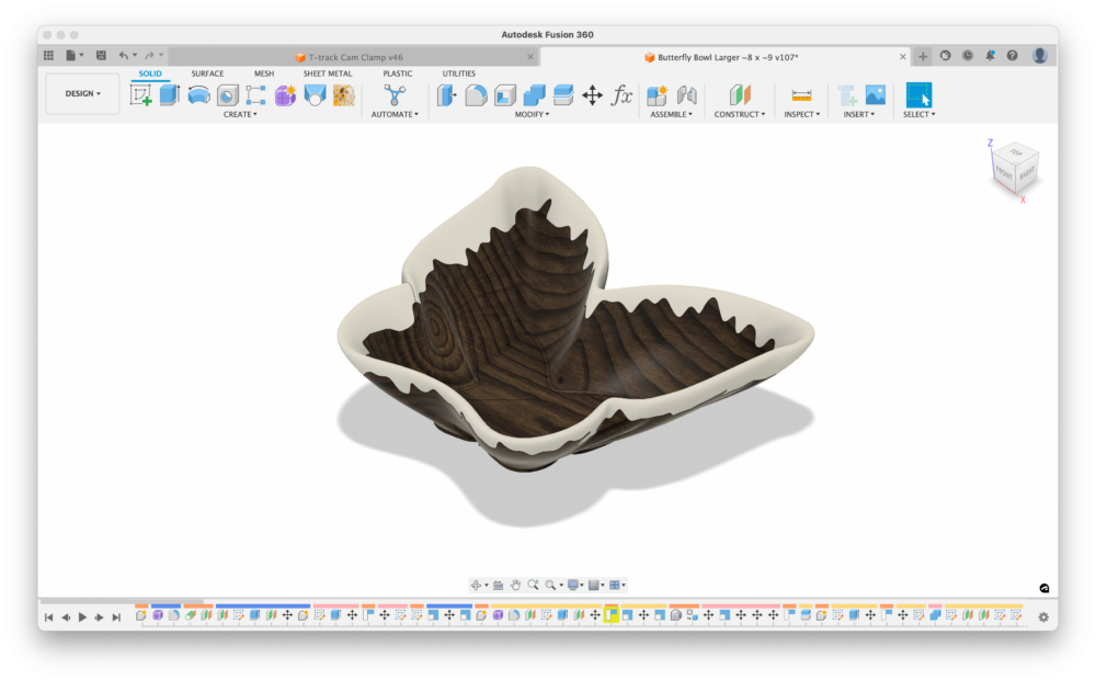 Digital Files: Butterfly Bowl with Epoxy Drips - STL and CAD Files