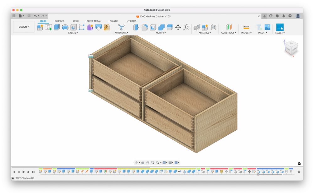 Digital File: Abstract Cabinet Design with Voronoi Front (Blender & Fusion 360)