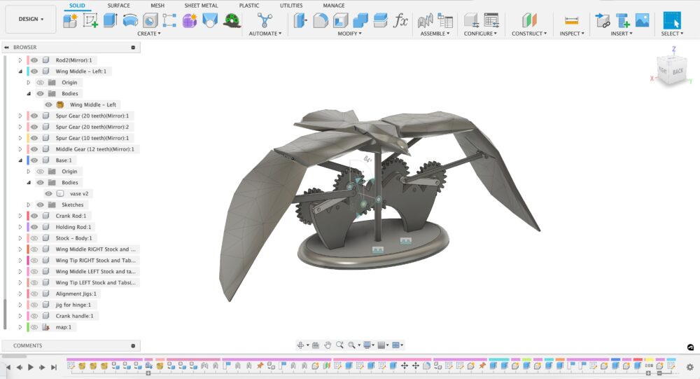 Digital Files: Falcon Automata for CNC or 3D Printing