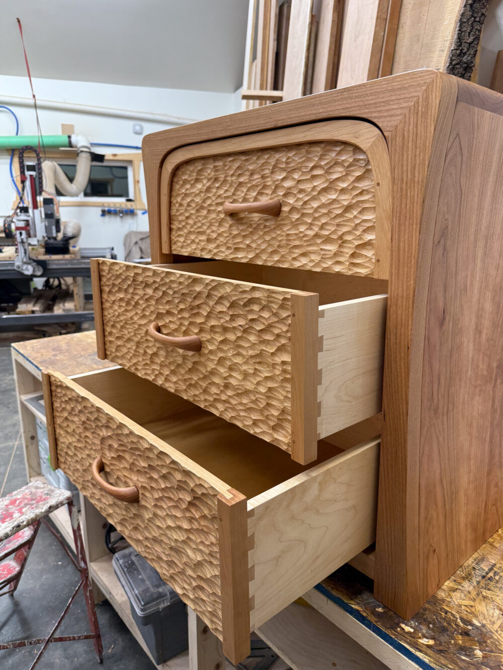 Digital Files: Curved Cabinets and Textured Drawers - Fusion 360 CAD / Vectric VCarve