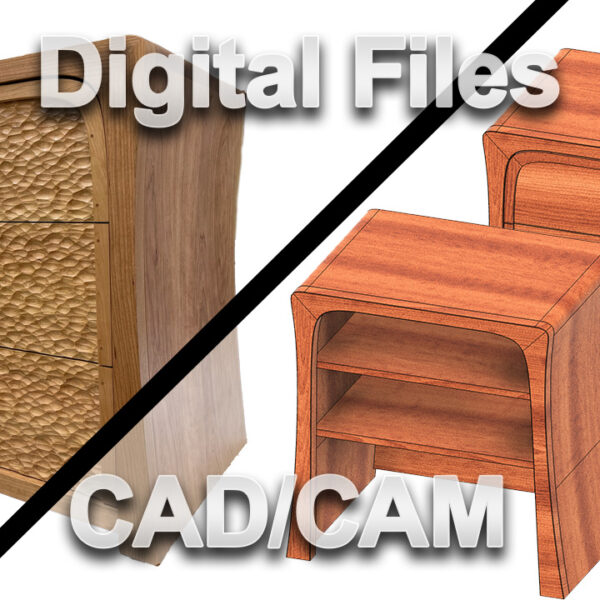 Digital Files: Curved Cabinets and Textured Drawers - Fusion 360 CAD / Vectric VCarve