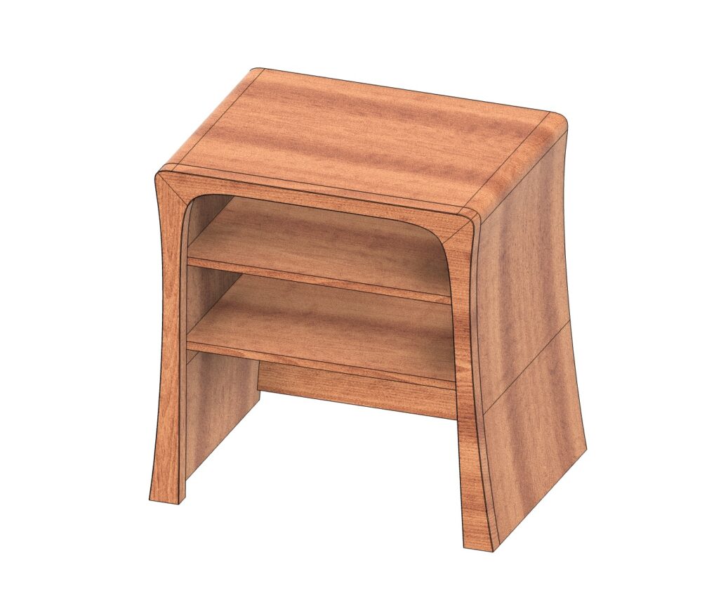 Digital Files: Curved Cabinets and Textured Drawers - Fusion 360 CAD / Vectric VCarve