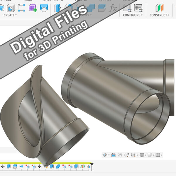 Digital Files: Dust Collector Pipe Couplings - Wye, Sucker, Etc.